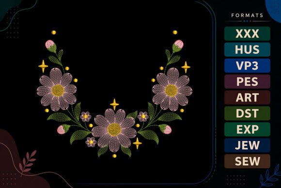Ripple Floral Border