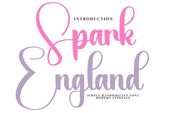 Spark England Font - Lettering Fonts Design