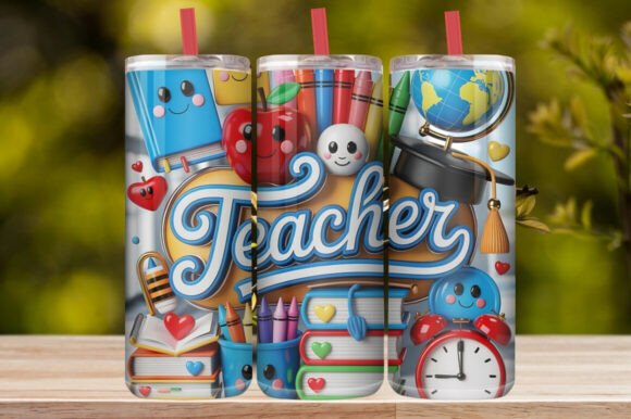 Teacher Back to School Tumbler Wrap