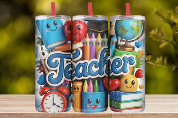 Teacher Back to School Tumbler Wrap