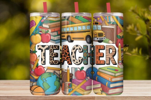 Teacher Back to School Tumbler Wrap