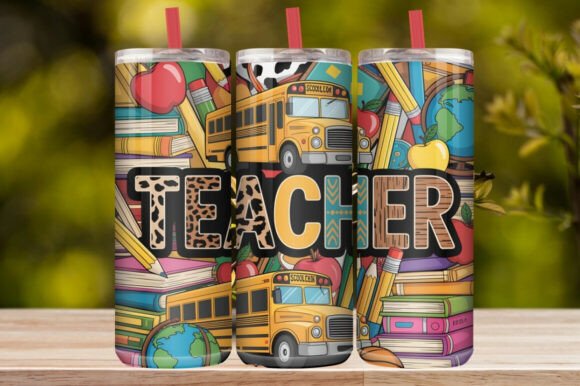 Teacher Back to School Tumbler Wrap