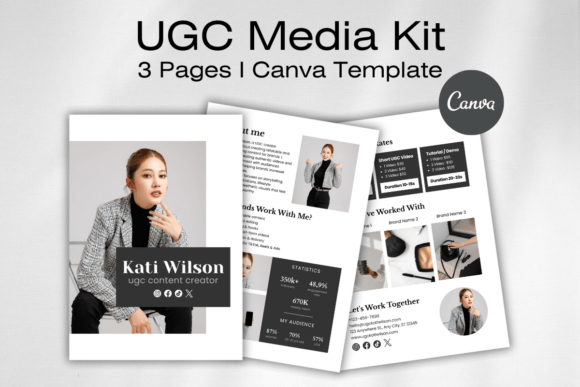 UGC Media Kit Canva Template