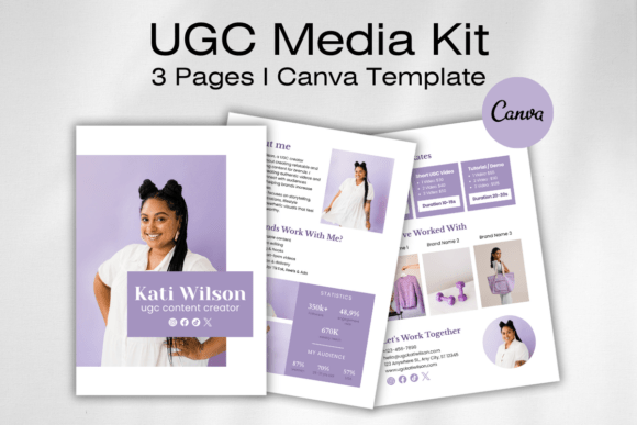 UGC Media Kit Canva Template