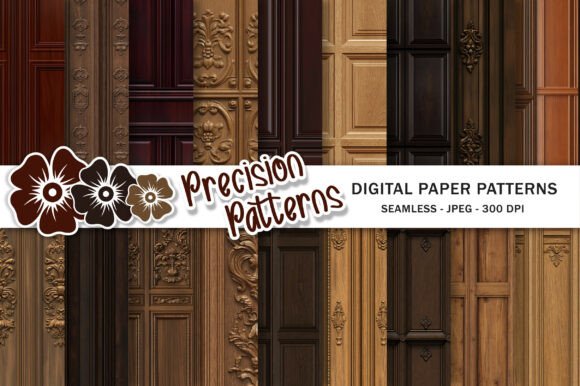 Wood Panelling Texture Digital Papers
