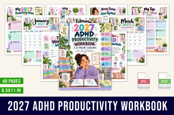 2027 ADHD Productivity Workbook