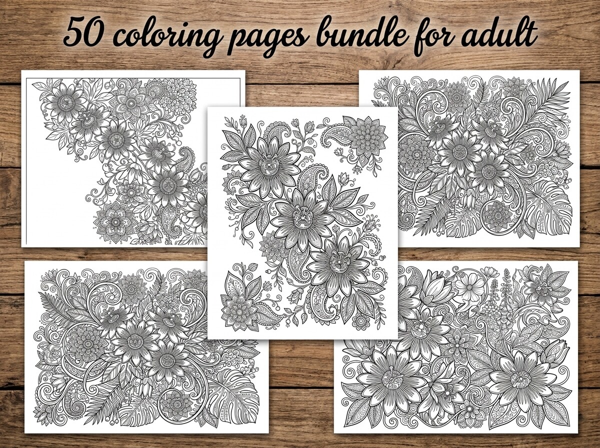 50 Luxury Passion Flower Coloring Pages