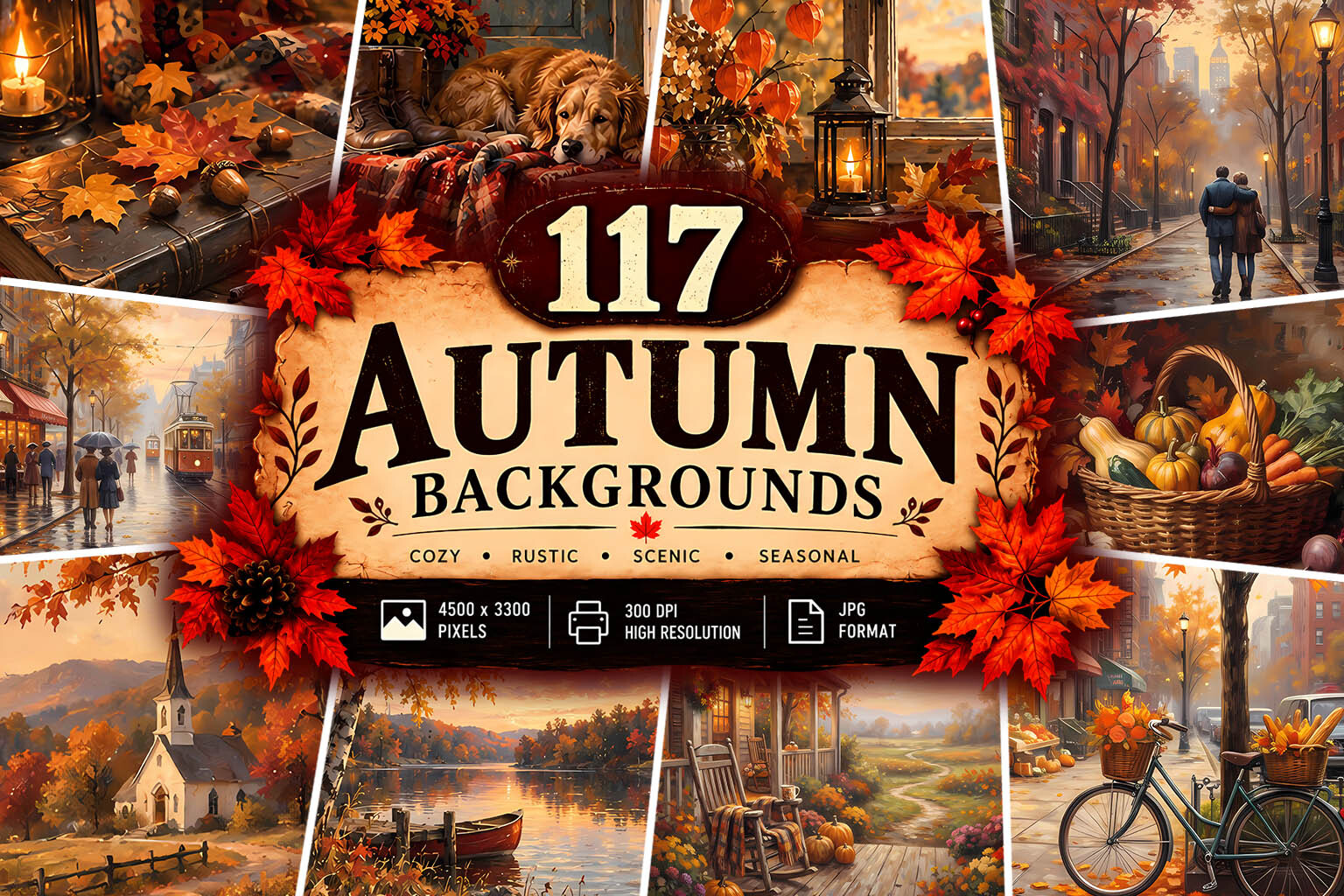 Autumn Background Cozy Fall Backgrounds