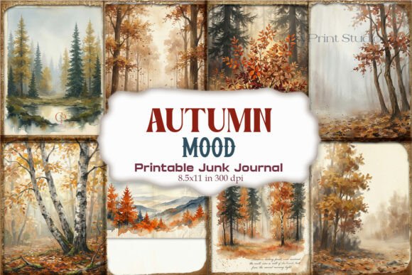 Autumn Mood Junk Journal Paper