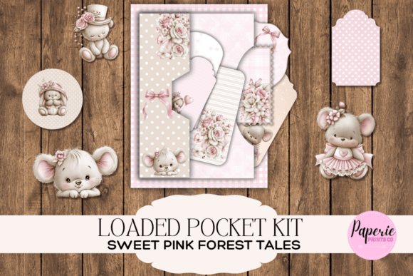 Baby Girl Ephemera Folded Pocket