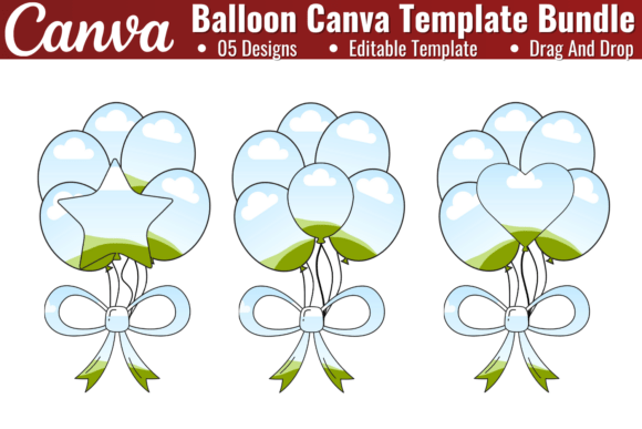 Balloon Canva Editable Template