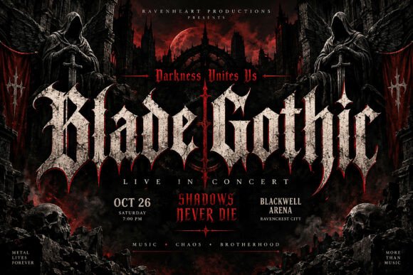 Blade Gothic Blackletter Font By BILLI