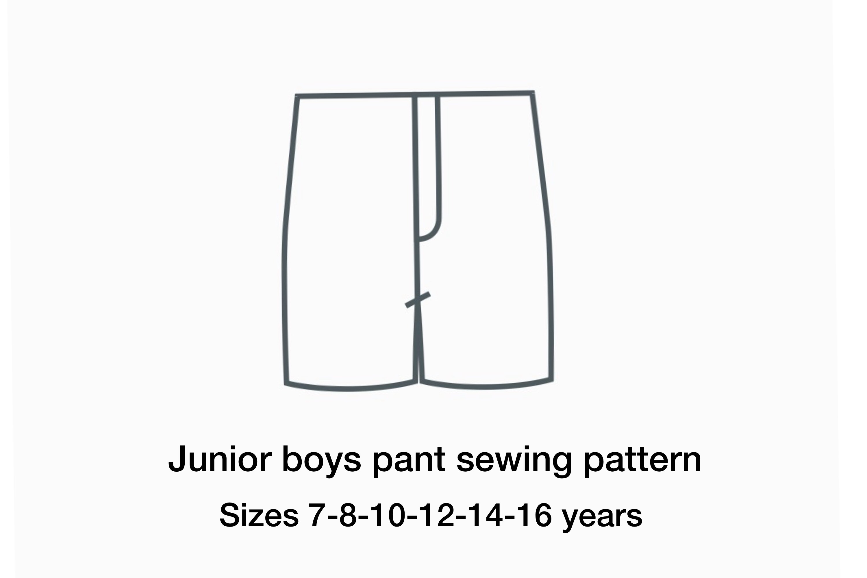 Boys Pants Sewing Pattern