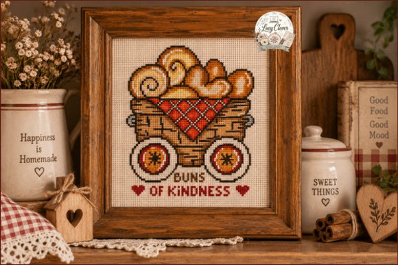 Buns of Kindness Cross Stitch Pattern