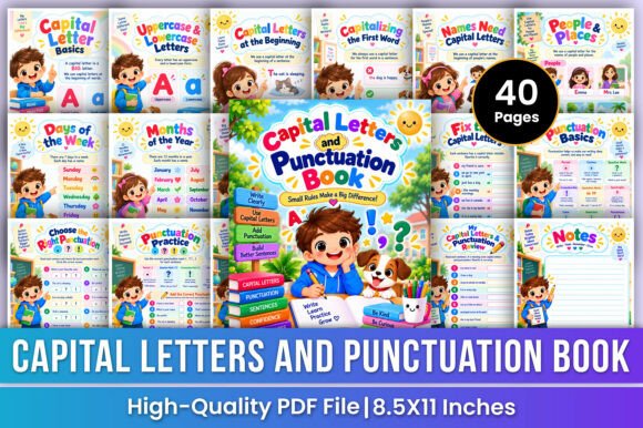 Capital Letters & Punctuation Book Kdp
