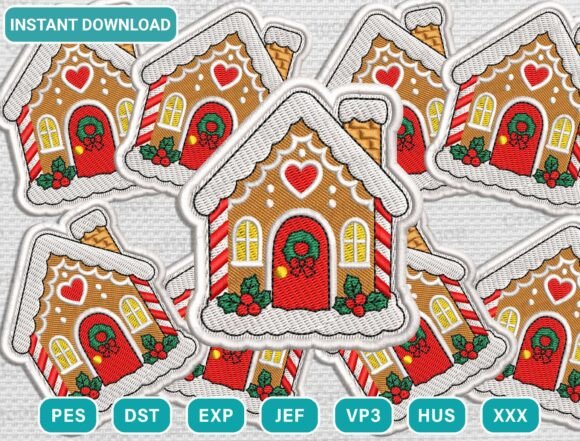 Christmas Patch Embroidery Design