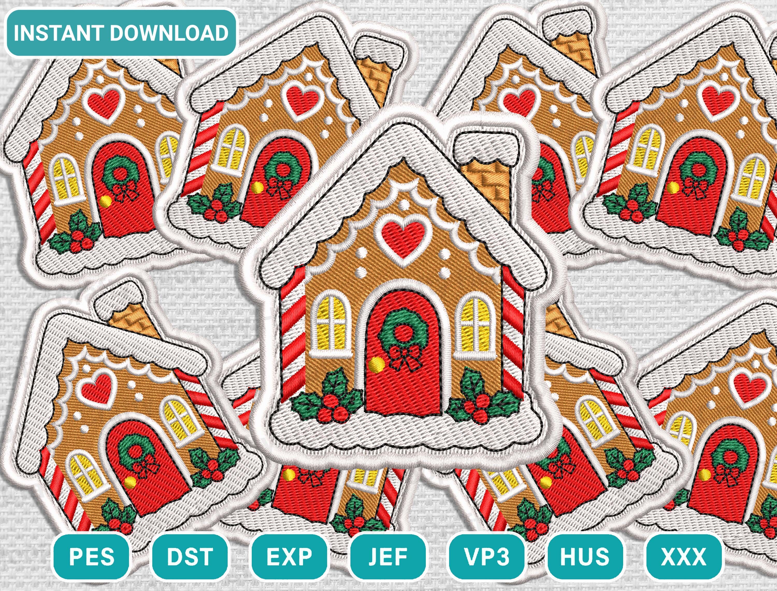 Christmas Patch Embroidery Design