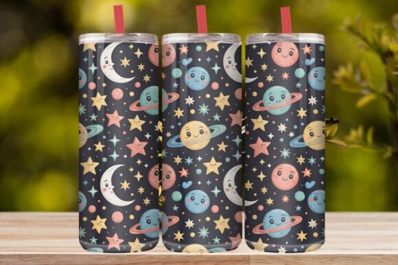 Colorful Celestial Space Tumbler Wrap