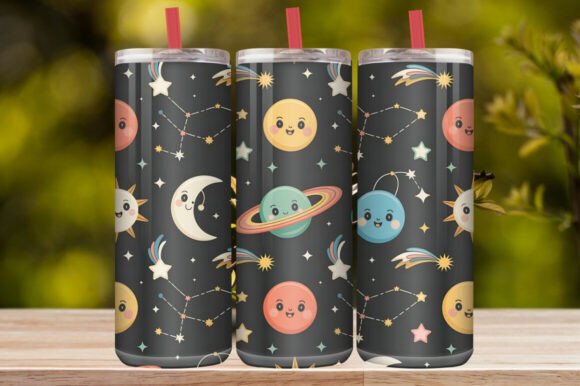 Colorful Celestial Space Tumbler Wrap