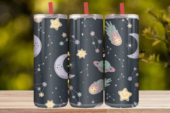 Colorful Celestial Space Tumbler Wrap