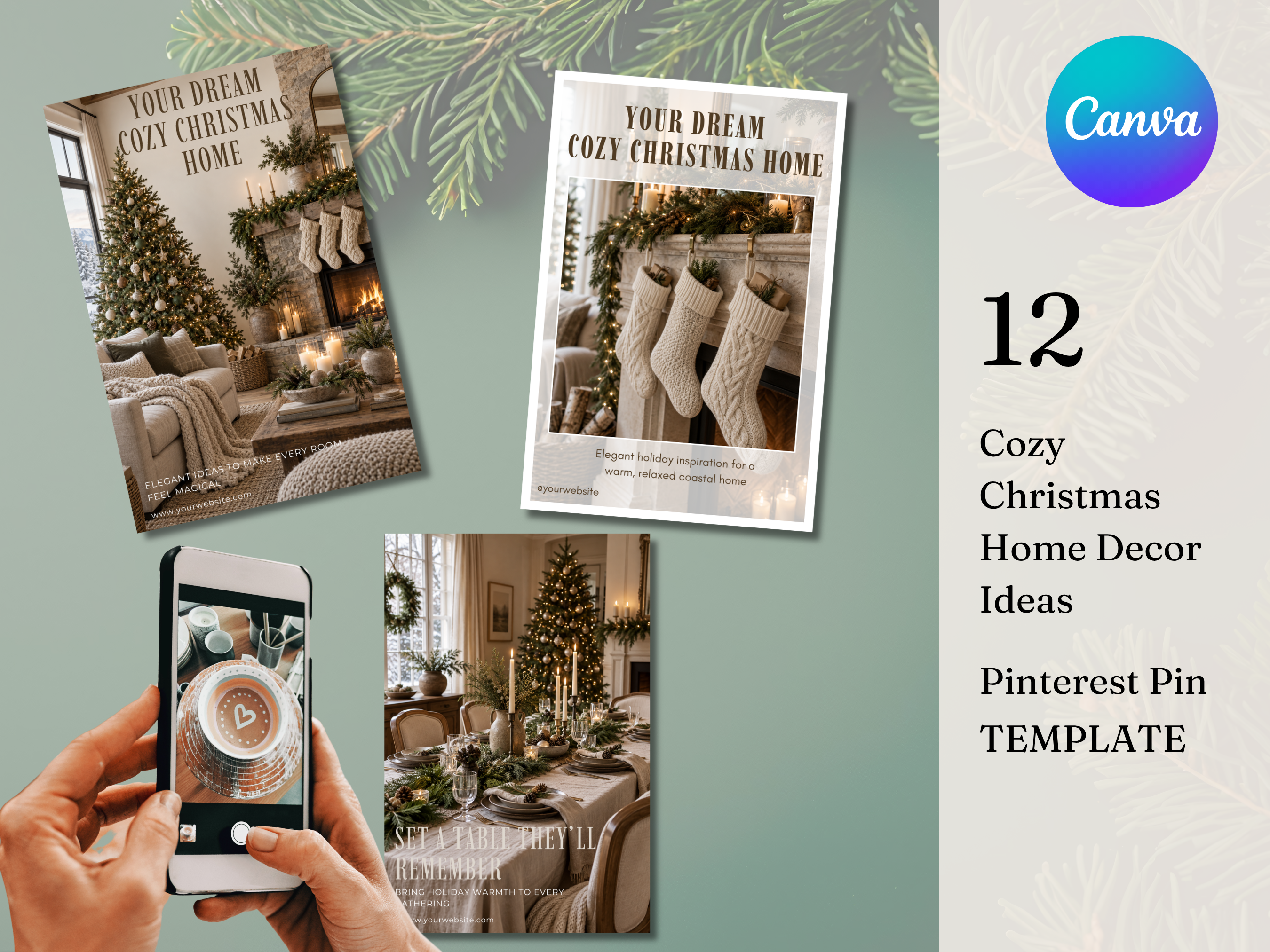 Cozy Christmas Home Decor Ideas Pins