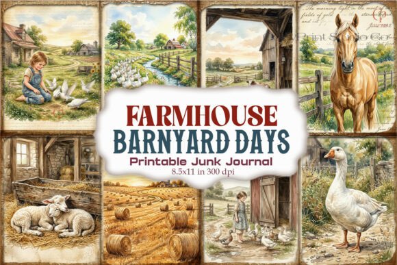 Farmhouse Barnyard Days Junk Journal