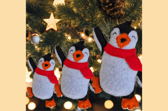 Felt Christmas Penguin – Sewing Pattern