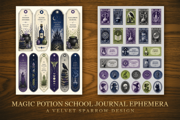 Magic Potion School Journal Ephemera