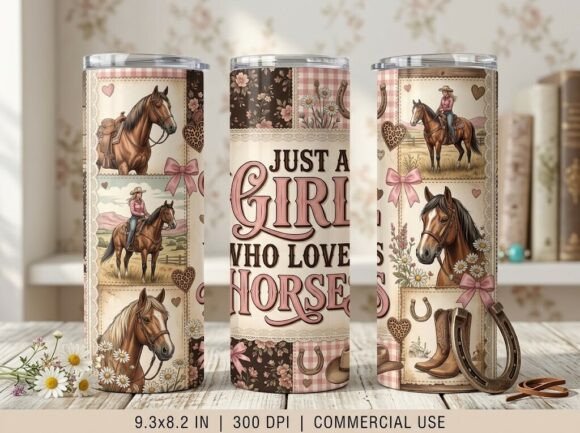 Midnight Western Cowgirl Tumbler Design