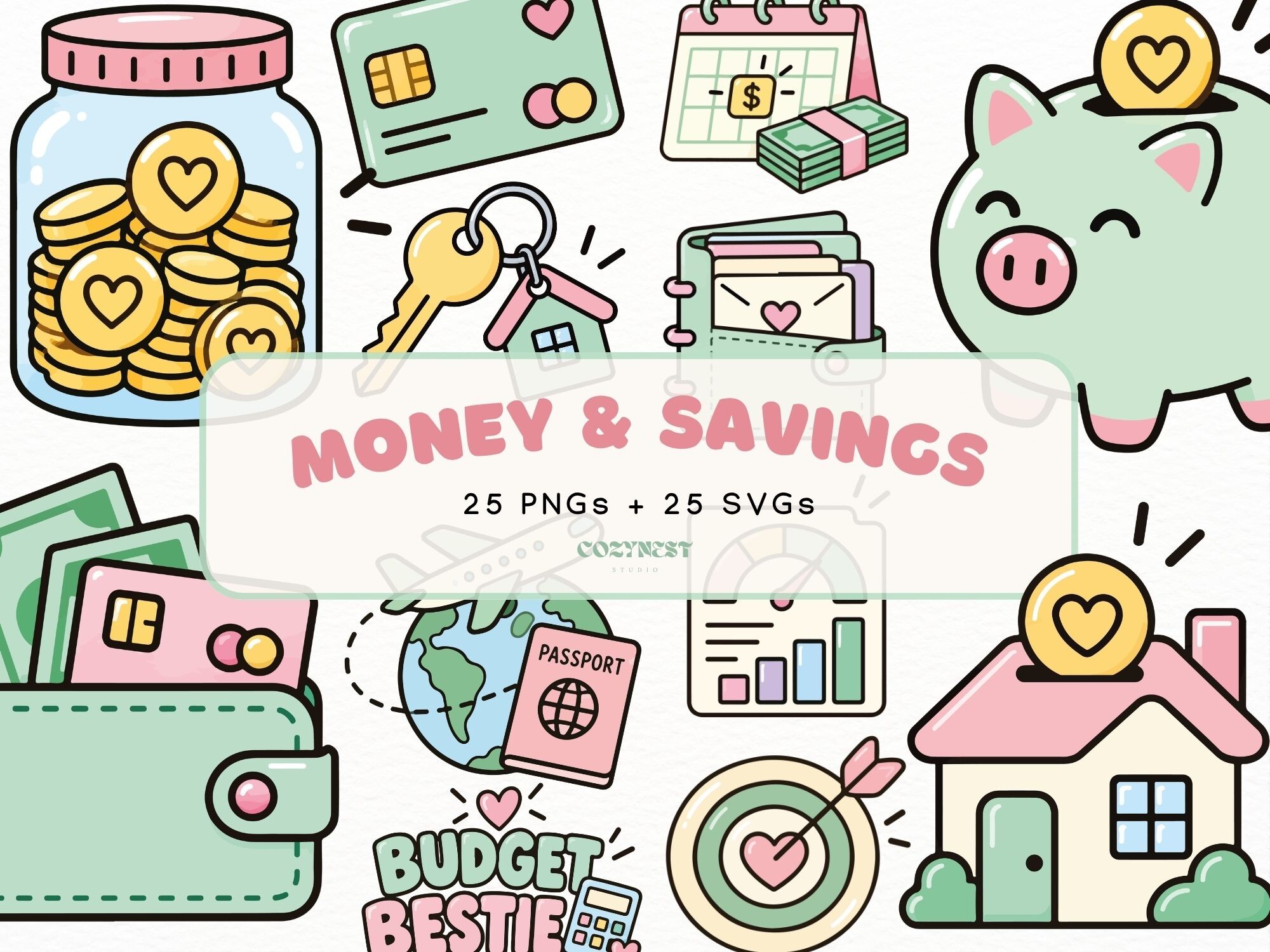 Money & Savings Cliparts Finance PNG SVG