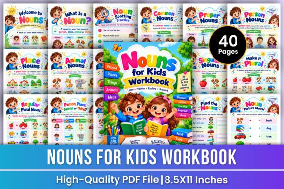 Nouns for Kids Workbook | Common Book