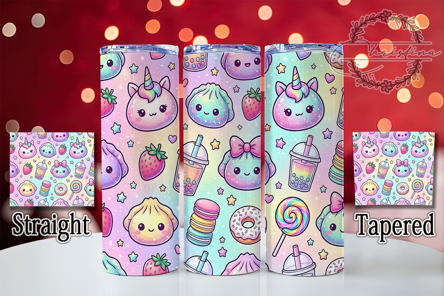 Pastel Galaxy Dumplings 20oz Tumbler