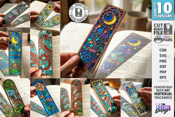 Stained Glass Bookmark Laser Cut Bundle