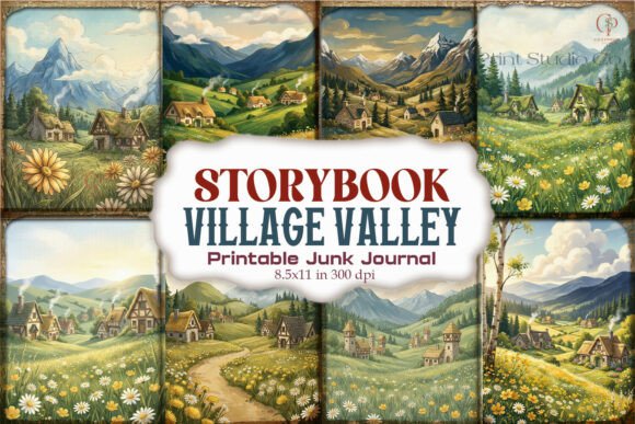 Storybook Village Valley Junk Journal