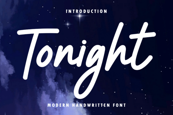 Tonight Handwritten Font - Lettering Fonts Design