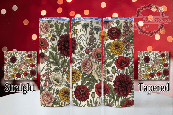 Vintage Floral Garden 20oz Tumbler