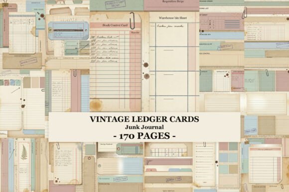 Vintage Ledger Cards