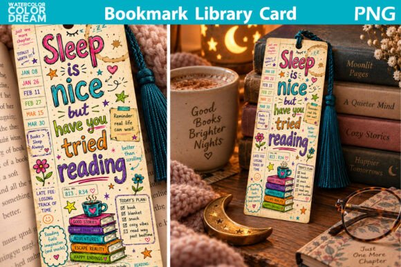 Vintage Library Card Bookmark
