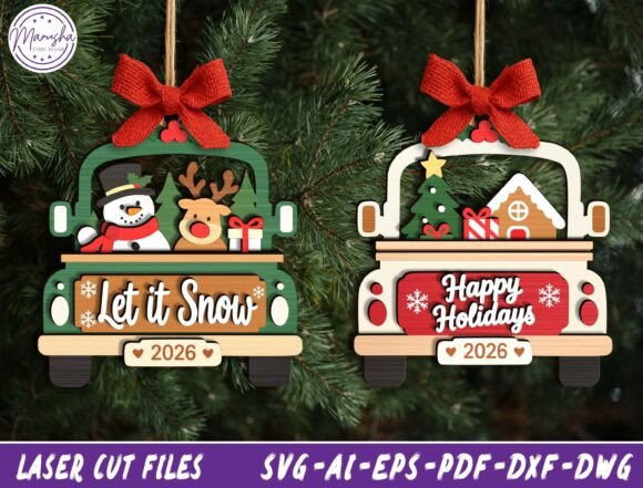 Christmas Truck Ornament File