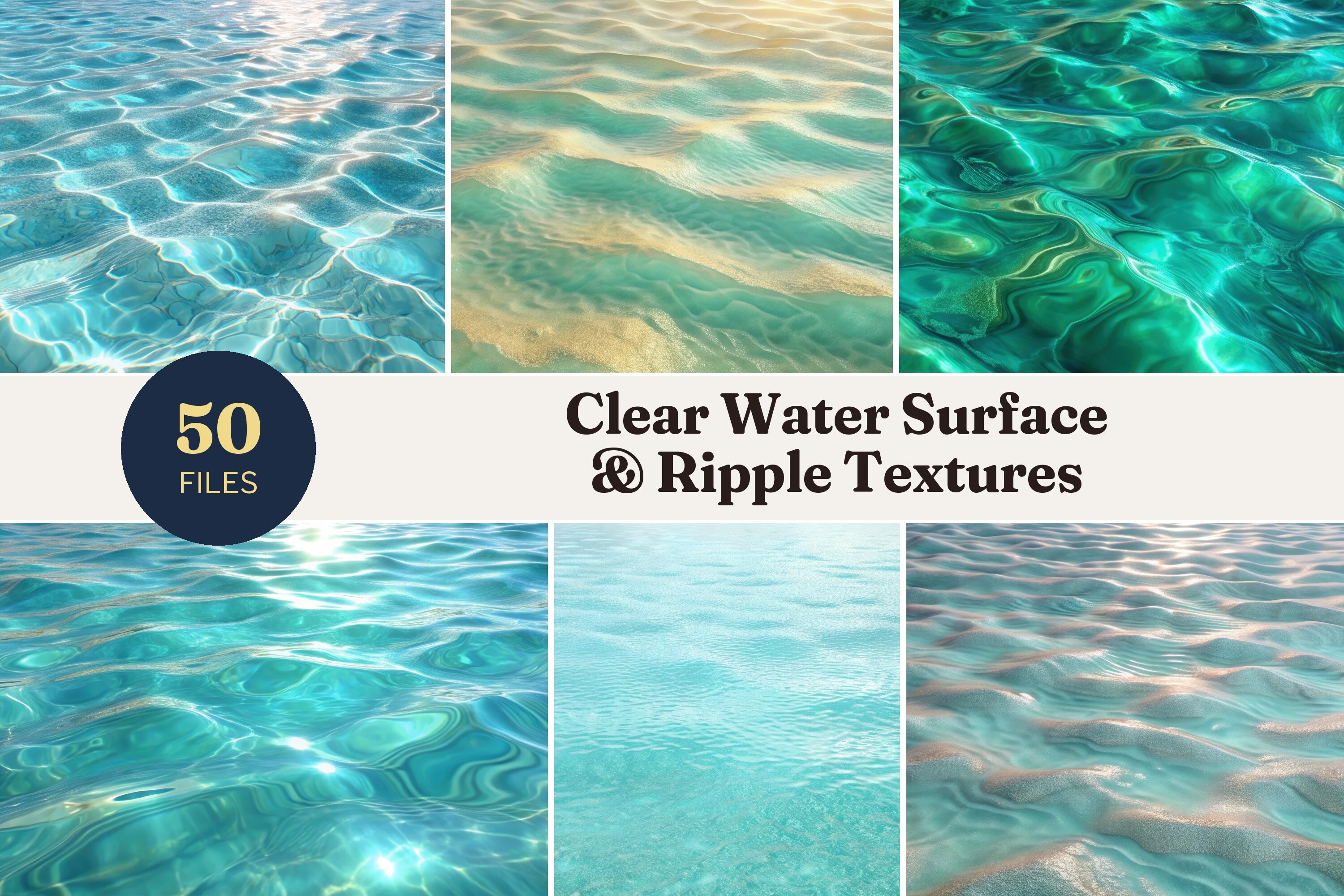 Clear Water Surface & Ripple Textures