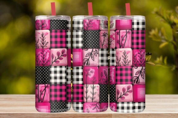 Colorful Daisy Patchwork Tumbler Wrap