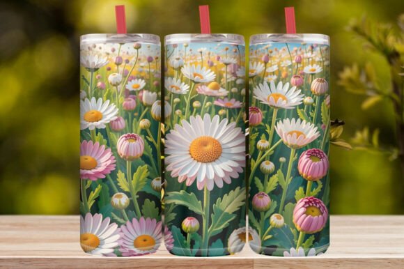 Colorful Wildflower Tumbler Wrap