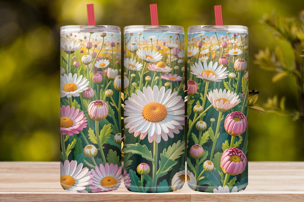 Colorful Wildflower Tumbler Wrap
