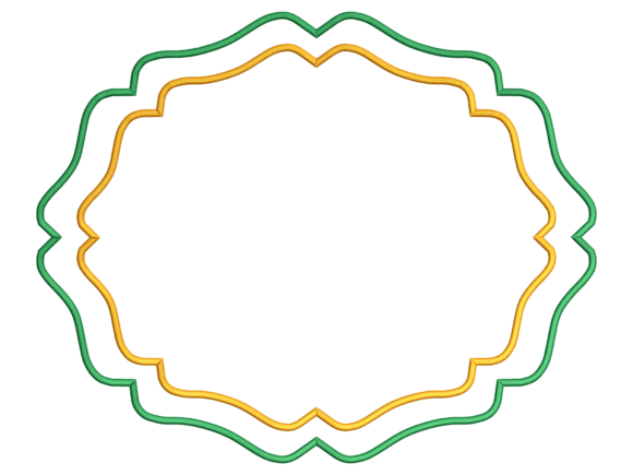 Elegant Double Line Napkin Frame
