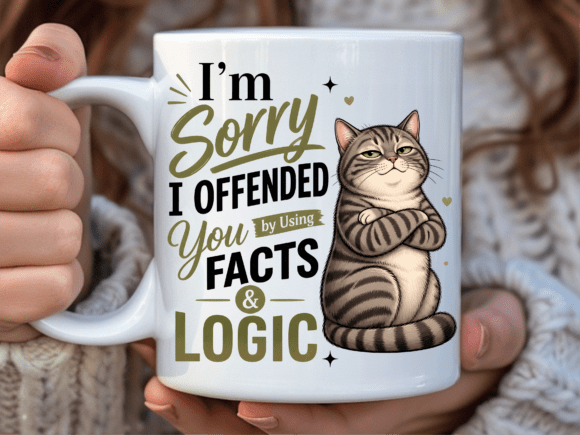 Funny Tabby Cat Lover Facts Mug Wrap