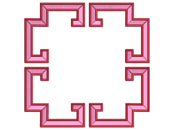 Geometric Corner Napkin Frame