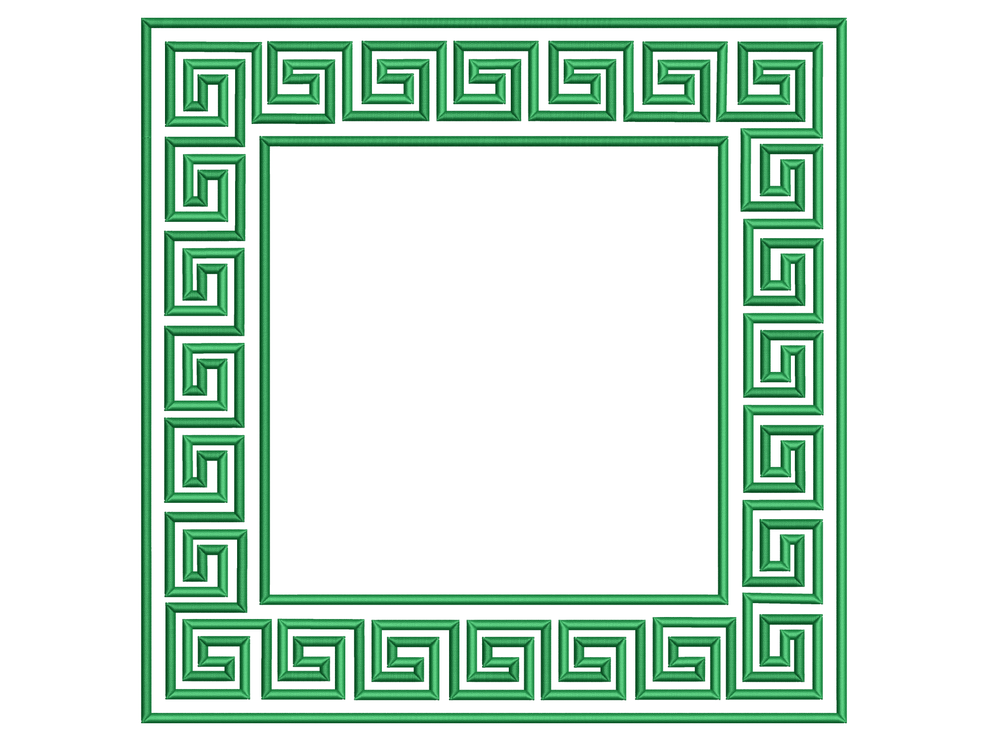 Greek Key Square Napkin Embroidery