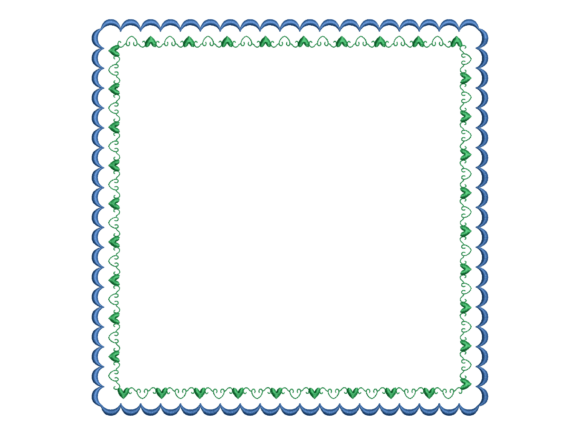 Heart Edge Decorative Table Placemat