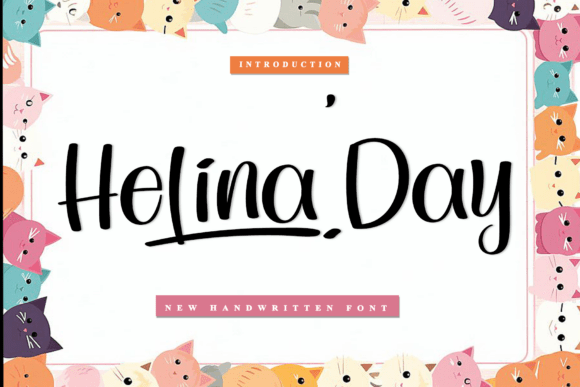 Helina Day Font - Lettering Fonts Design