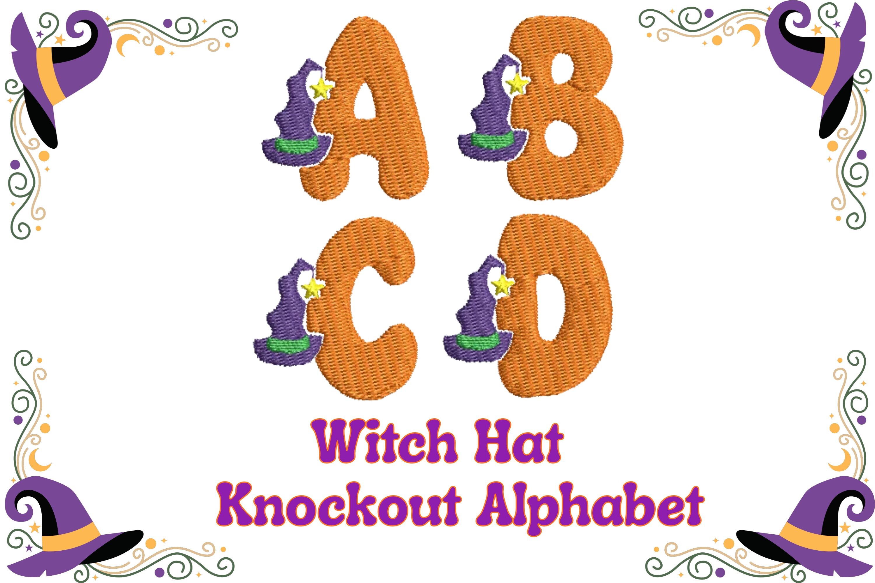 Knockout Witch Hat Halloween Alphabet